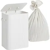 Merkloos Panier à linge - 40x60x30 cm - blanc
