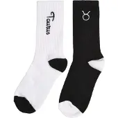 Mister tee Chaussettes 'Zodiac' noir / blanc