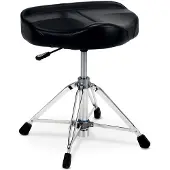 DW Drums 9120AL tabouret de batterie avec pieds à double embase et assise moto