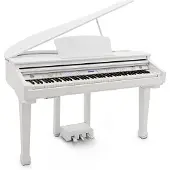 Gear4Music GDP-100 Digital Grand Piano by Gloss White