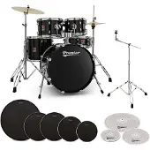 Premier Revolution 20” 5pc Low Volume Drum Kit Bundle Black