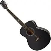 Gear4Music Guitrare Électro-Acoustique dÉtude Gaucher par Noir