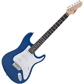 Gear4Music Guitare Électrique LA par Bleu