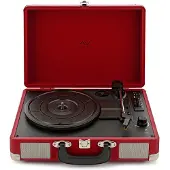 AVCOM Suitcase Turntable with Bluetooth Red