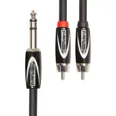 Roland TRS 63 mm- Double RCA Câble dInterconnexion 10 pieds/3 m