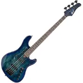 Cort GB-Fusion 4 Blue Burst basse électrique avec housse