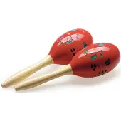 Stagg 28cm Wood Maracas Red