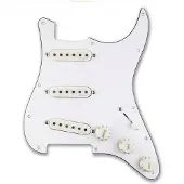 Fishman Fluence Single Width Loaded Pickguard Strat White Micro guitare