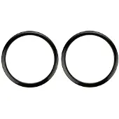 Bass Drum Os 2" Sound Hole Rings Black