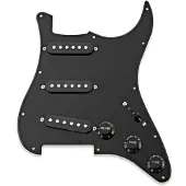 Gear4Music Guitarworks SSS Preloaded Scratchplate Black