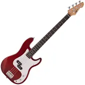 Gear4Music LA Bass Guitar by Red