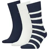 Tommy Hilfiger 701235377 Socks 3 Pairs Blanc,Bleu EU 43-46 Homme