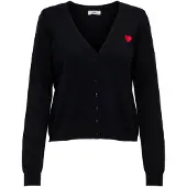 JDY Cardigan 'JDYKate' rouge / noir