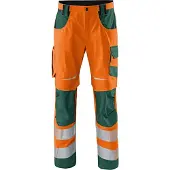 Kübler pantalon de sécurité unisexe REFLECTIQ orange, vert mousse taille 46 (46)