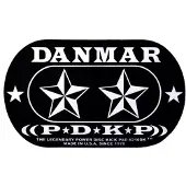 Danmar 210DKST - Pad Autocollant Grosse Caisse Double Pédale - Star