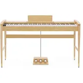 Gear4Music Keynote Contemporary Digital Piano with Bluetooth Light Oak