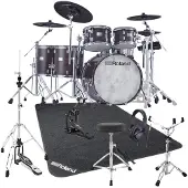 Roland VAD716 V-Drums Acoustic Design Drum Kit Gloss Ebony