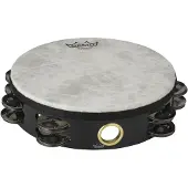 Remo 8 2-Row Pre-Tuned High Pitched Tambourine Black