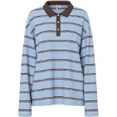 Pieces T-shirt 'PCSadie' bleu / marron