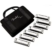 Fender Blues Deluxe 7 Harmonicas - 10 Trous