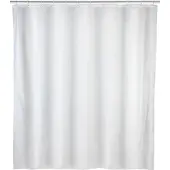 Wenko Rideau de douche anti-moisissure couleur unie - 180 x 200 cm - Blanc