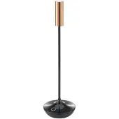 Sigor Lampe de table rechargeable à LED « Nucandle » 1,6 W 827 (teinte chaude extra) noir céramique + cuivre, dimmable