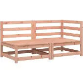 vidaXL Canapé de jardin 2 places en bois massif de douglas