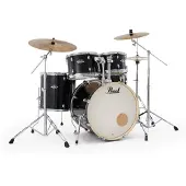 Pearl Export EXX725NBR/C31 Jet Black 5d. batterie avec matériel et jeu de cymbales (rock)