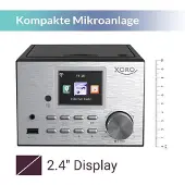 Xoro SAT100380 Multi Micro Kompaktanlage & Internetradio DAB+ und UKW