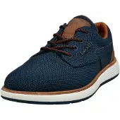 Bugatti : chaussures de sport pour hommes, lacets, couleur bleue, style décontracté
