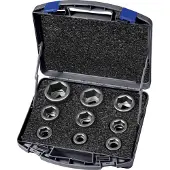 ASW Jeu de douilles 740 KS 9 OL 11 pièces 3/4 pouce hexagonal
