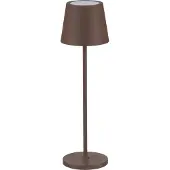 Nova Luce Lampe de table rechargeable Seina Brun rouille