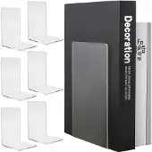 Ruhhy Support de livre en plexiglas - 6 pcs