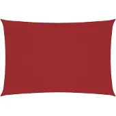 vidaXL Voile de parasol tissu oxford rectangulaire 3x6 m rouge