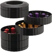 Alessi Porte-Capsules Alessi Plissé Porte Black