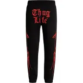 Thug Life Pantalon de sport 'Ink' rouge / noir