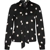 NAEMI Chemisier 'Fashion Look' noir / blanc