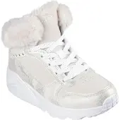 SKECHERS Uno Lite Comfurt Collar Trainers Blanc EU 35 Garçon