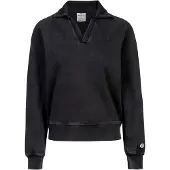 Champion Femmes, Pull-over, graues Damen-Sweatshirt mit Rollkragen, Gris, Argent, (XL)