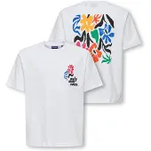 Only & Sons Junior T-Shirt 'OSJFRED LAURENT' bleu / orange / noir / blanc