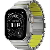Nomad Bracelet Stratos pour Apple Watch | 44/45/46/49 mm - Volt / Natural Titanium