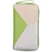 Zwei Porte-monnaies 'Jana' beige / vert clair / argent