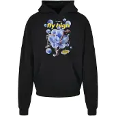 Mister tee Sweat-shirt 'Psychadellic' bleu roi / jaune / noir / blanc