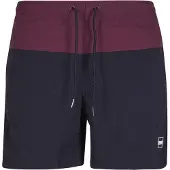 Urban Classics Shorts de bain bordeaux / noir