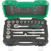 Fortis Garniture de clé à douille 3/8 pouce 20 pièces