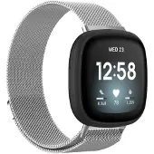 IMoshion Bracelet magnétique milanais Fitbit Versa 4/ 3 / Sense (2) - Argent