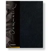 Dommelin Drap-housse Dommelin Noir (Satin 300TC)-90 x 210 cm