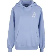 Miss Tee Sweat-shirt 'Wildest Dreams' bleu clair / blanc