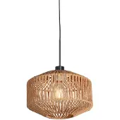 Steinhauer Lampe suspendue Ropex avec teinte en rotin Ø23cm