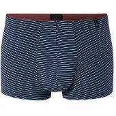 Schiesser Boxers 'Long Life' bleu marine / blanc